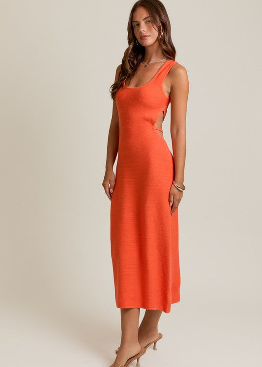 tangerine midi dress Tangerine Floral Print Ruffle Hem Midi Dress PinkBlush