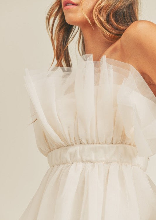 Cream Tutu Top Be the Aura Cream Tutu Top Be the Aura