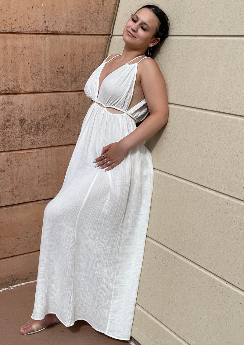 White Resort Gauze Maxi – Be the Aura