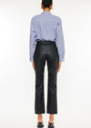 Black Leather High Waisted Pant