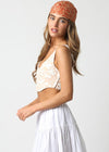 Oat Tropics Crop Lace Back Corset