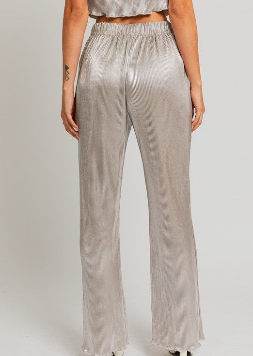 ZZ Silver Glam Wide Leg Pant