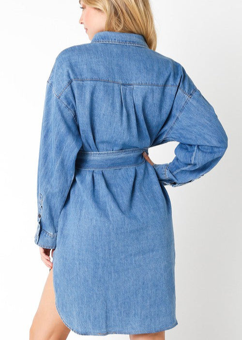 Denim Multi Wear Trench Dress