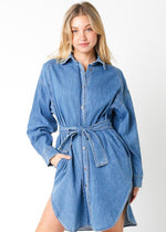 Denim Multi Wear Trench Dress