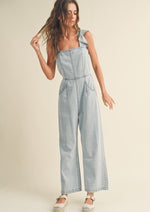 Denim Tie Back Jumpsuit