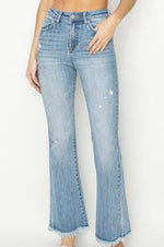 Denim Abbie High Rise Vintage Frayed Hem Bootcut