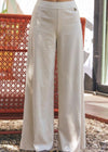 Oat Suede Wide Leg Dress Pant