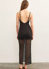 Black Cami Drop Waisted Resort Dress