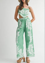 Sage Tropics Pant Set