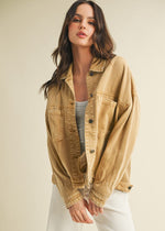 Latte Denim Coat