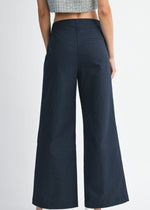Navy Shore Wide Leg Dress Pant