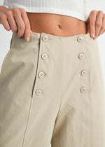 Oat Shore Wide Leg Dress Pant