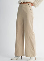 Oat Shore Wide Leg Dress Pant
