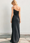 Black Venice Satin Maxi