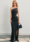 Black Venice Satin Maxi