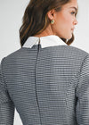 Black Paris Gingham Collared Dress