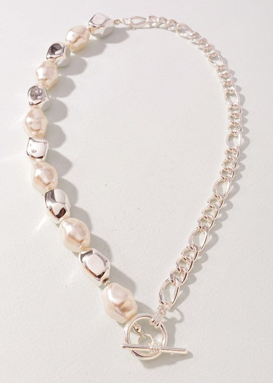 Silver & Pearl Toggle