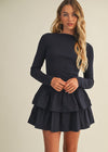 Navy Paris Ruffle Dress PRE ORDER