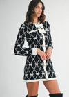 Paris Bows Sweater Dress /Pre Order