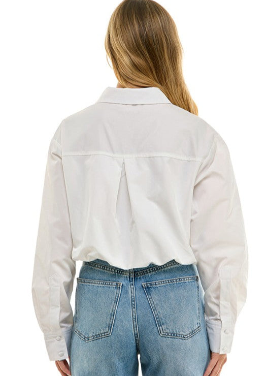 Paris Rose Collared Top
