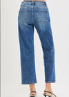 Denim Natasha High Rise Barrel Crop