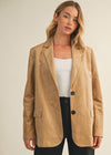 Camel Suede Blazer