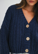 Navy Chunky Knit Sweater