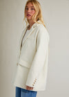 Oat Woolen Oversized Blazer