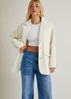 Oat Woolen Oversized Blazer