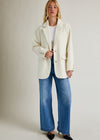 Oat Woolen Oversized Blazer