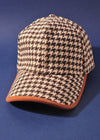 Camel Herringbone Baseball Cap