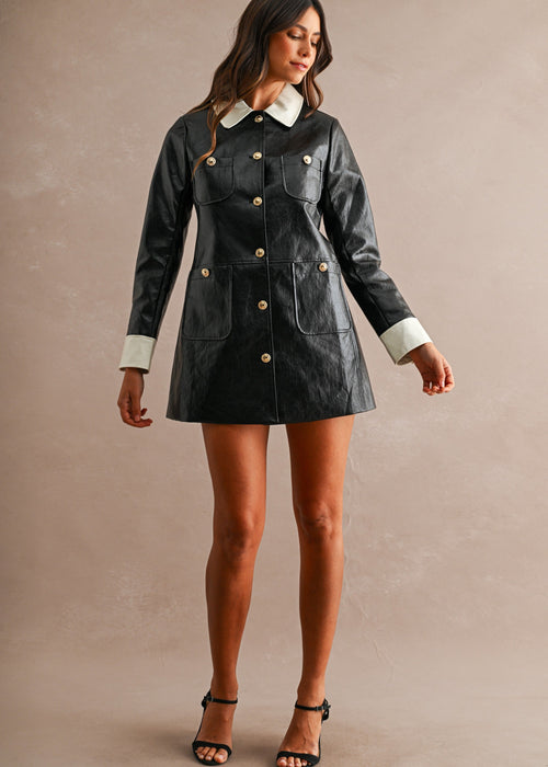 Black Paris Dress/Coat