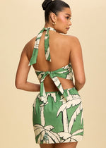 Emerald Tropics Mini Dress