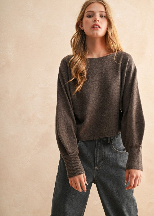 Espresso Soft Knit Sweater