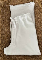 White Wide Leg Lounge Pant