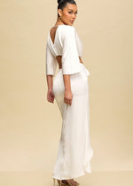 White Silky Algarve Maxi Dress