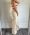 Oat Shore Wide Leg Dress Pant