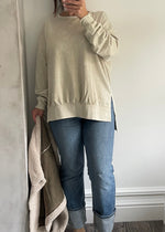 Oat Vintage Wash Loungewear Top