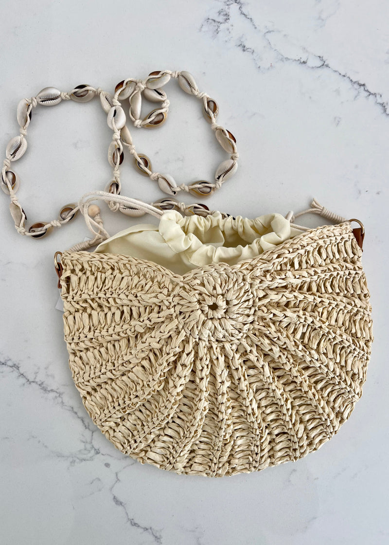 Oat Shell Strap Shoulder Purse – Be the Aura