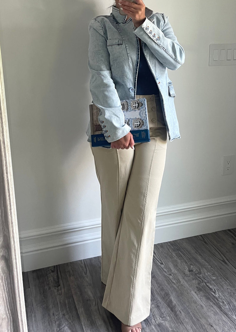 Denim Portofino Lined Blazer