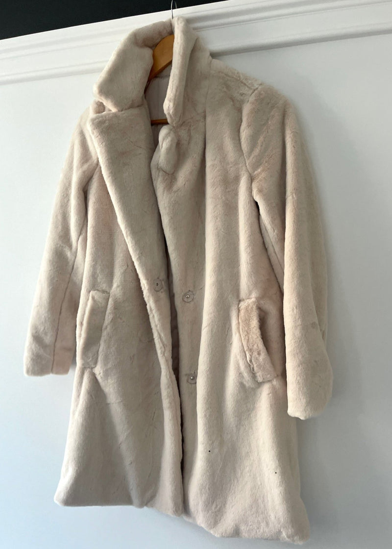 Oat Fur Long Coat