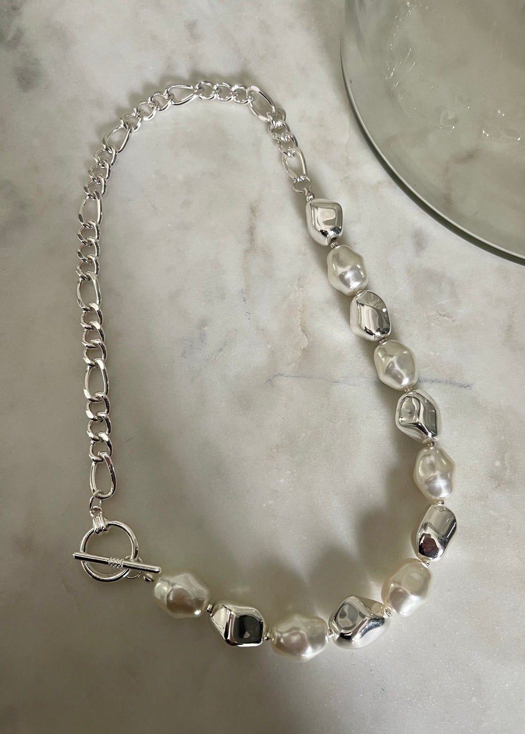 Silver & Pearl Toggle