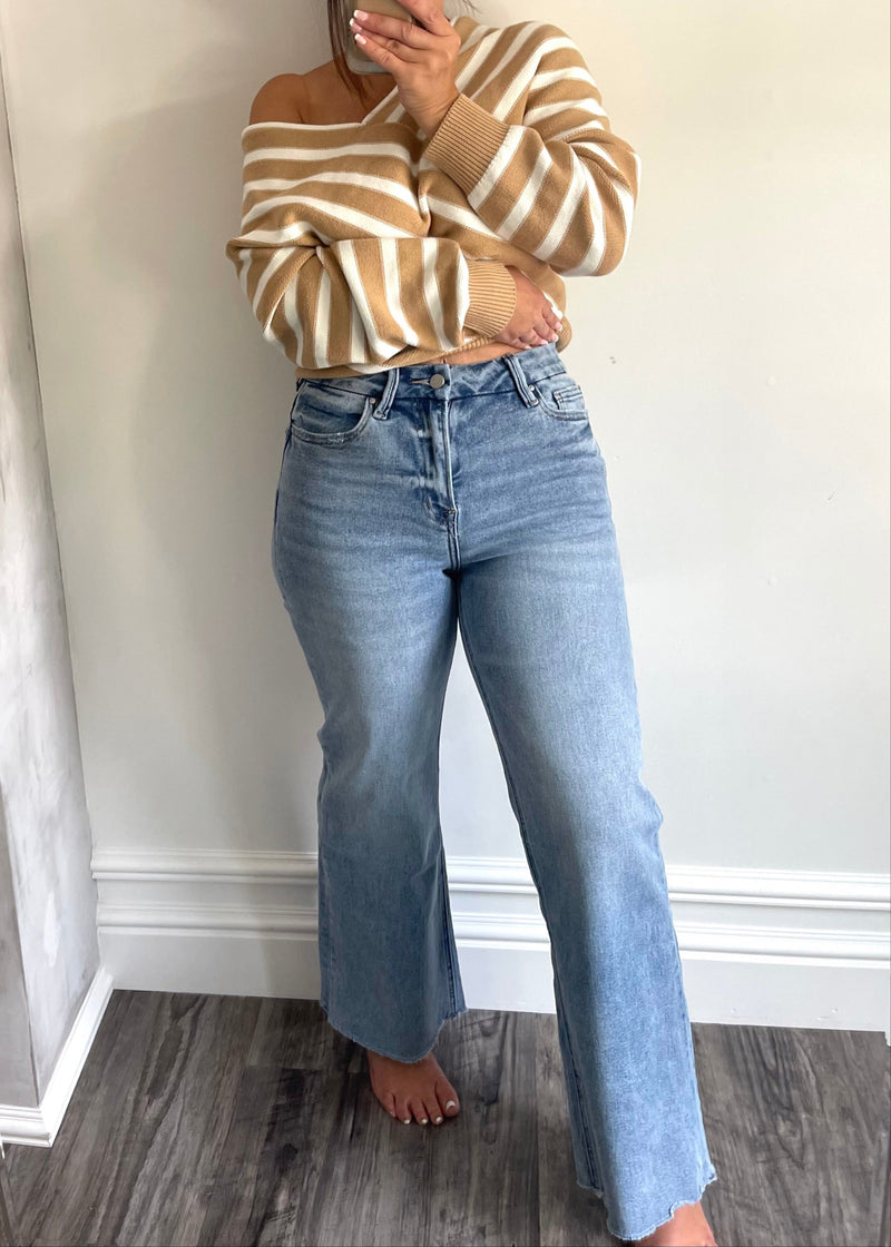 Denim Abby High Rise Wide Leg