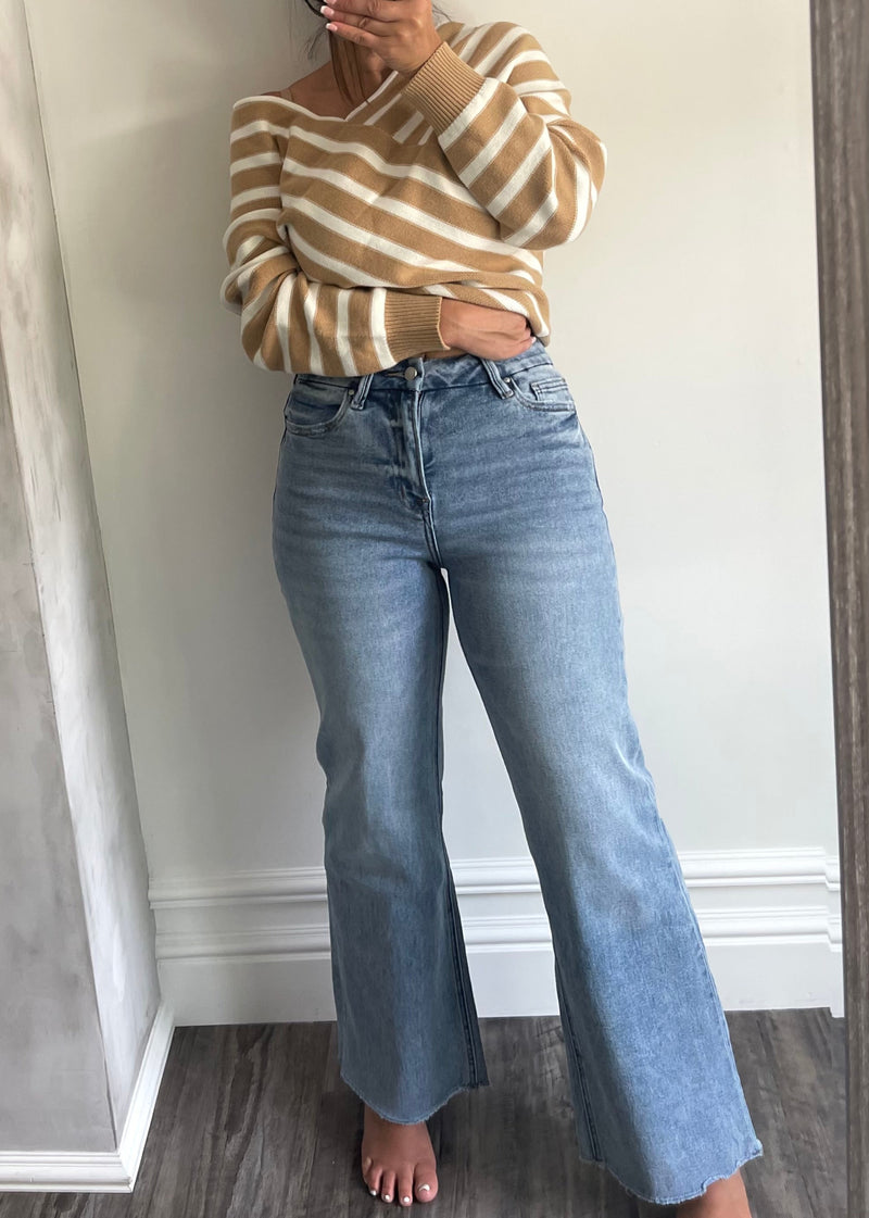 Denim Abby High Rise Wide Leg