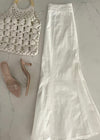 White Algarve Curvy Maxi Skirt