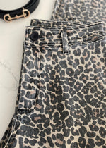 Leopard Denim Wide Leg