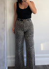 Leopard Denim Wide Leg