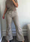 Mocha Paige Wide Leg Denim