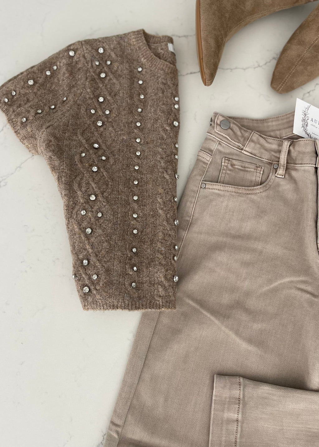 Mocha Paris Dress Sweater