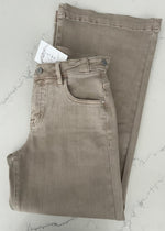 Mocha Paige Wide Leg Denim